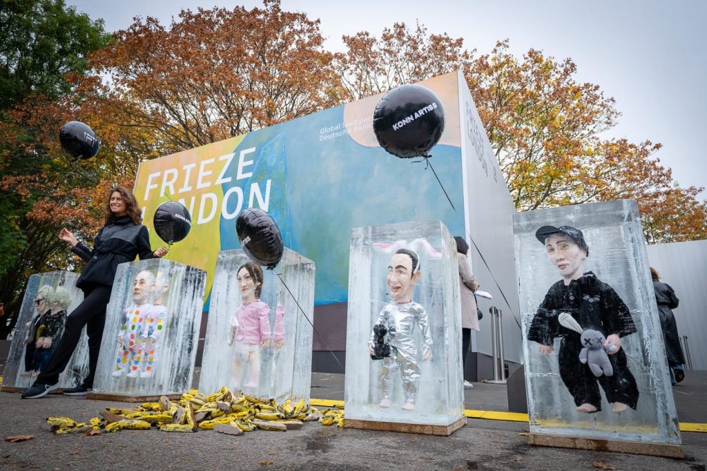 Konn Artiss Guerilla Installation at Frieze Art Fair